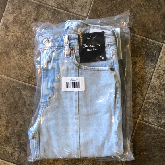 ABERCROMBIE Curve Love High Rise Split Hem Seamed Jeans NWT - Picture 13 of 16